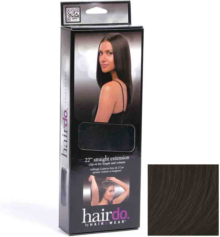 Hairdo Haarteil Clip in Straight Extension R2 ebony black 55 cm