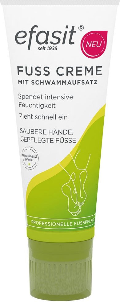 efasit Fuß Creme mit Schwammaufsatz 75 ml