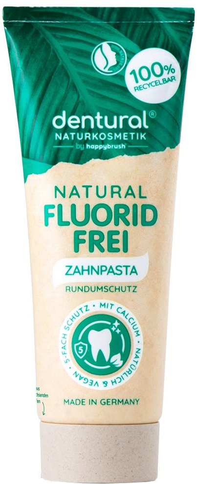 Happybrush Dentural Fluorid Free Zahnpasta 75 ml