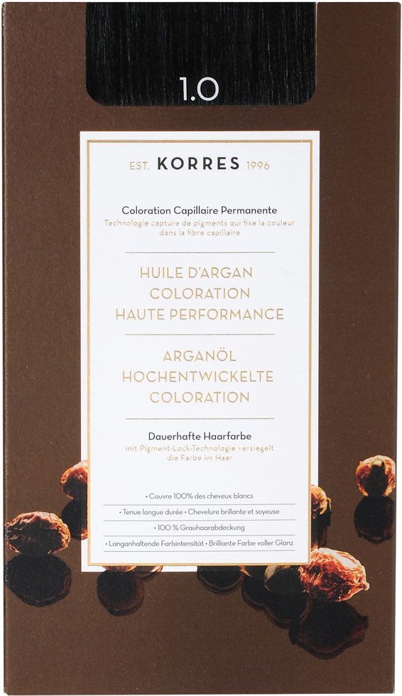 Thumbnail - Korres Argan Oil Hair Colorant 1.0 Schwarz