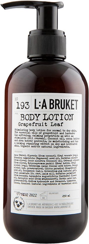 L:A BRUKET 193 Body Lotion Grapefruit Leaf 250 ml