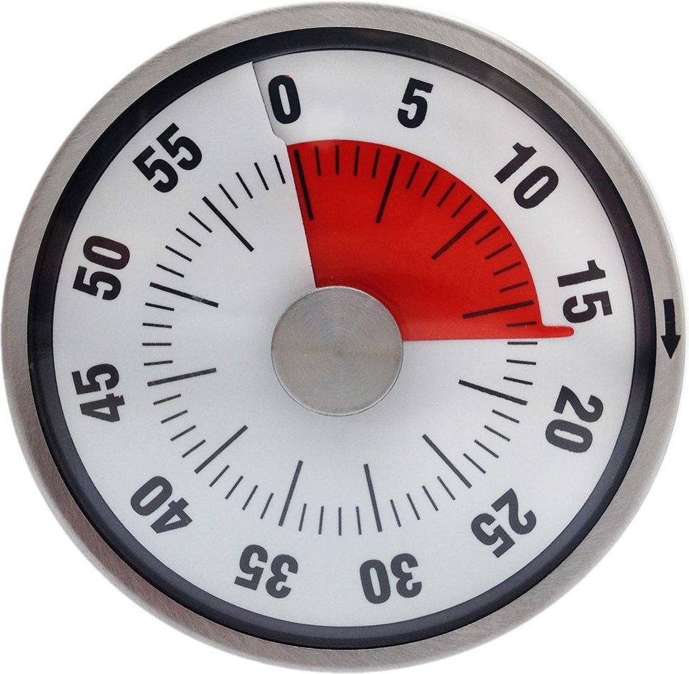 Efalock Timer Nautik schwarz silber