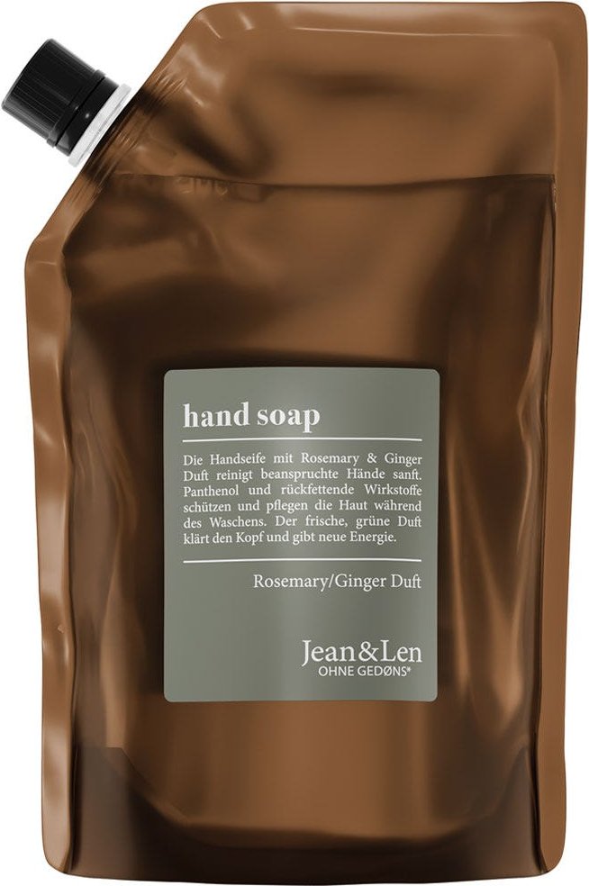 Jean & Len Handseife Rosemary & Ginger Nachfüllpack 500 ml