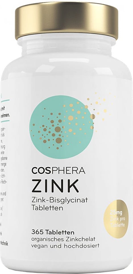 COSPHERA Zink Tabletten 365 Stück