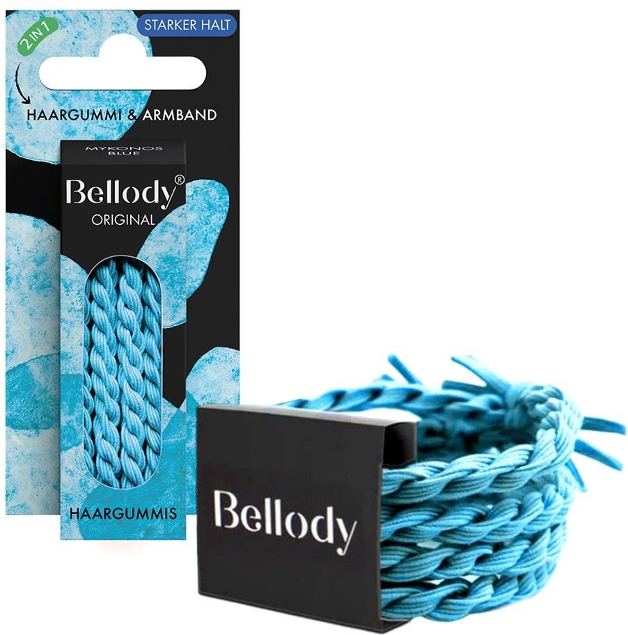 Bellody Original Haargummis Mykonos Blue 4 Stück