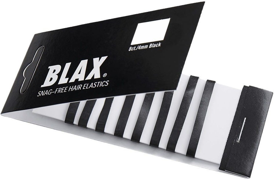 BLAX Hair elastics BLACK 8 Stück