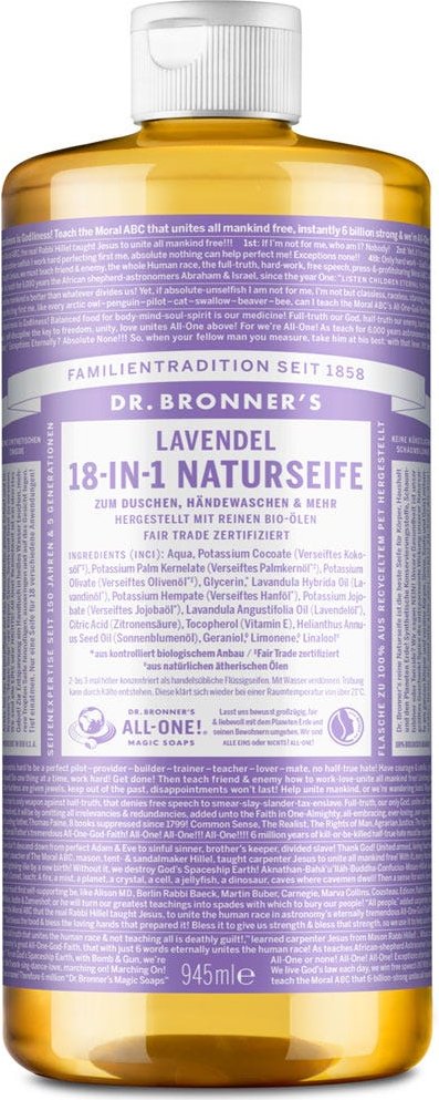Dr. Bronner's 18-in-1 Naturseife Lavendel 945 ml