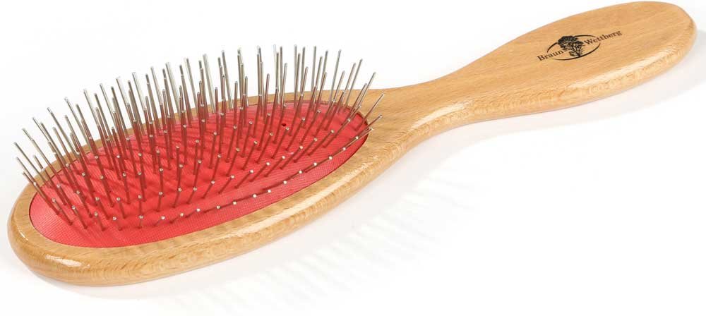 Braun & Wettberg Tierbürste, Drahtstifte ohne Noppen