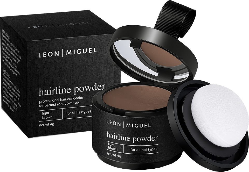 Leon Miguel Hair Line Powder hellbraun 4 g