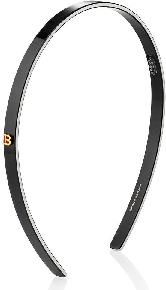 Balmain Cellulose Acetate Headband Small Black/White