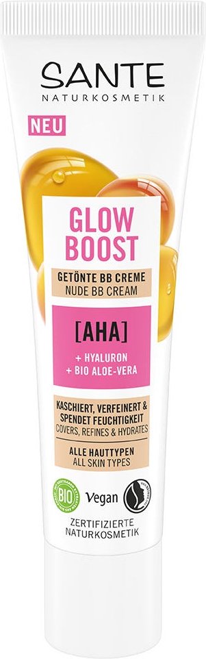 SANTE Glow Boost Aminosäure & Bio-Aloe Vera Getönte BB Creme AHA 30 ml