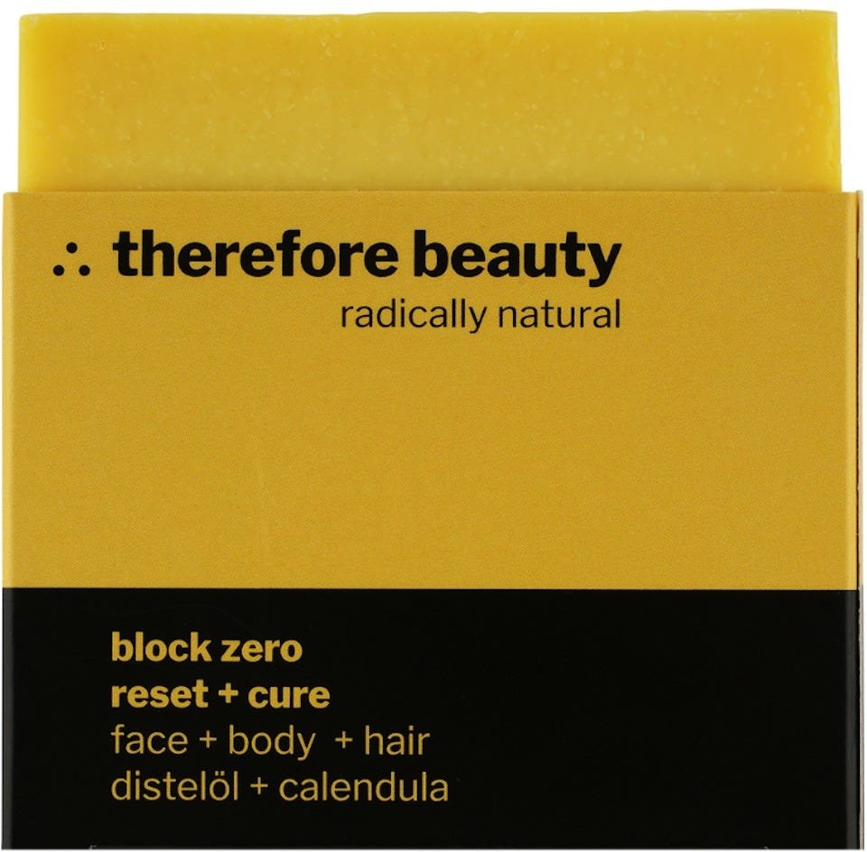 therefore beauty block zero - reset + cure Seife 100 g