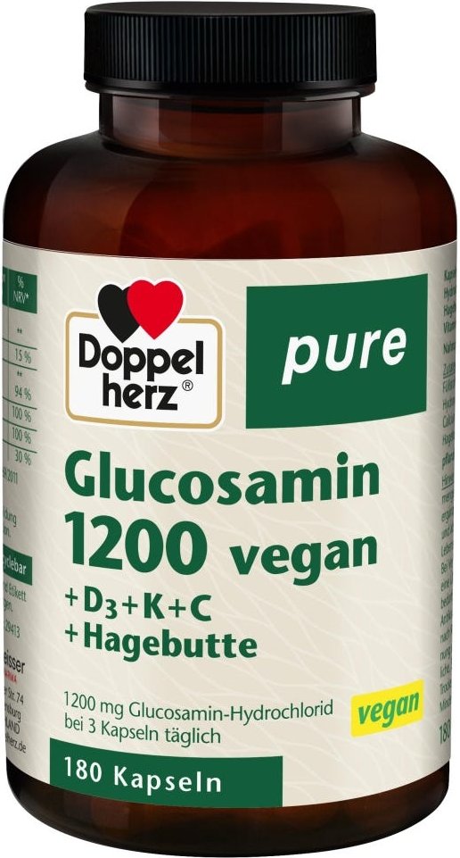 Doppelherz Pure Glucosamin 1200 Vegan 180 Stück