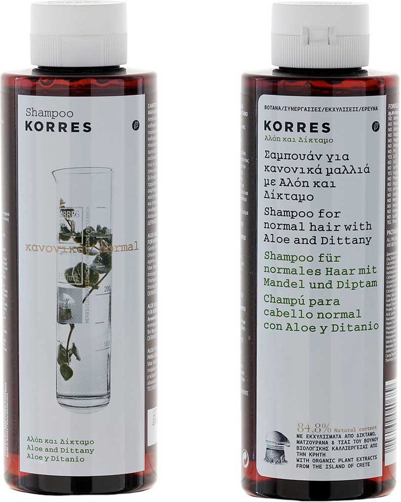 Korres Aloe & Dittany Shampoo für normales Haar 250 ml
