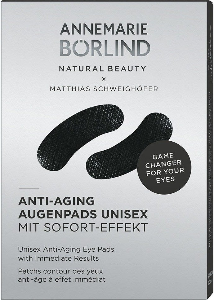 ANNEMARIE BÖRLIND UNISEX SOFORT-EFFEKT Anti-Aging Augenpads Black
