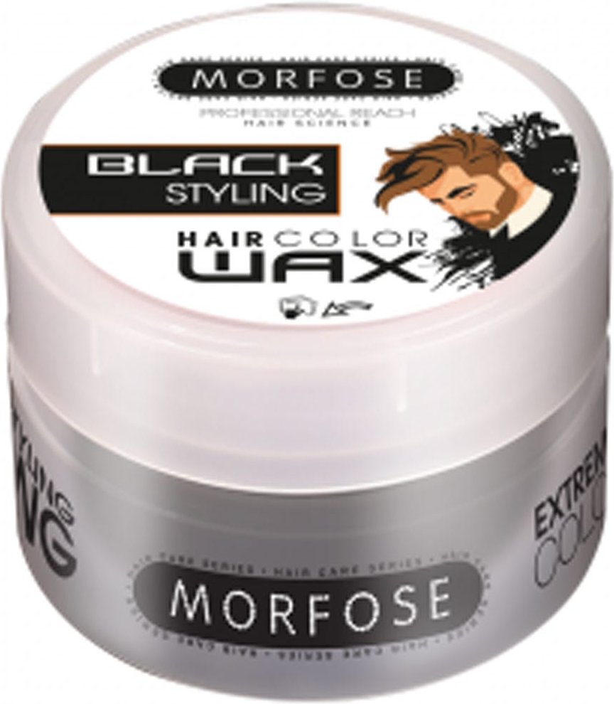 Morfose Color Haar Wax Schwarz 100 ml