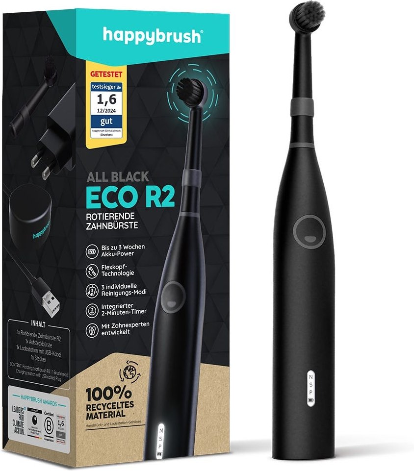 Happybrush Eco R2 All Black StarterKit