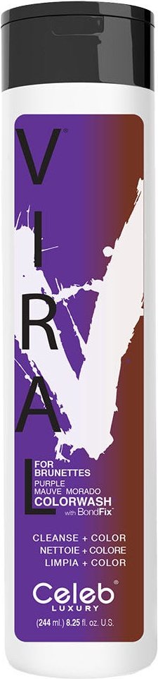 Celeb Viral Purple for Brunette Colorwash 244 ml