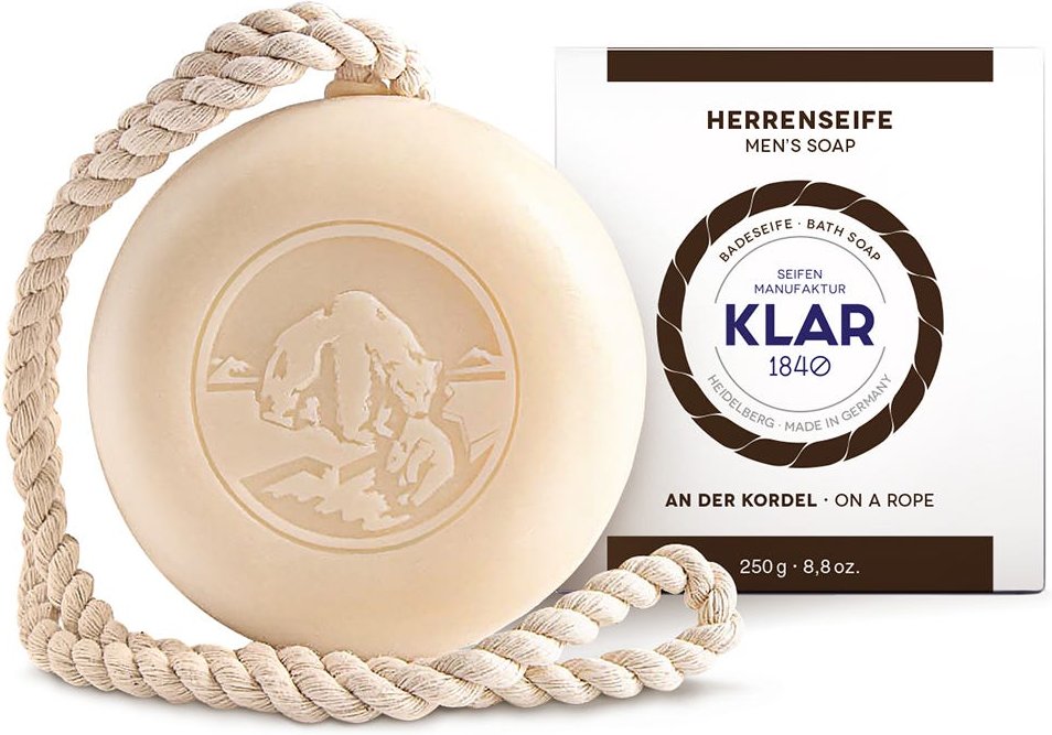 Klar's Herrenbadeseife an der Kordel 250 g