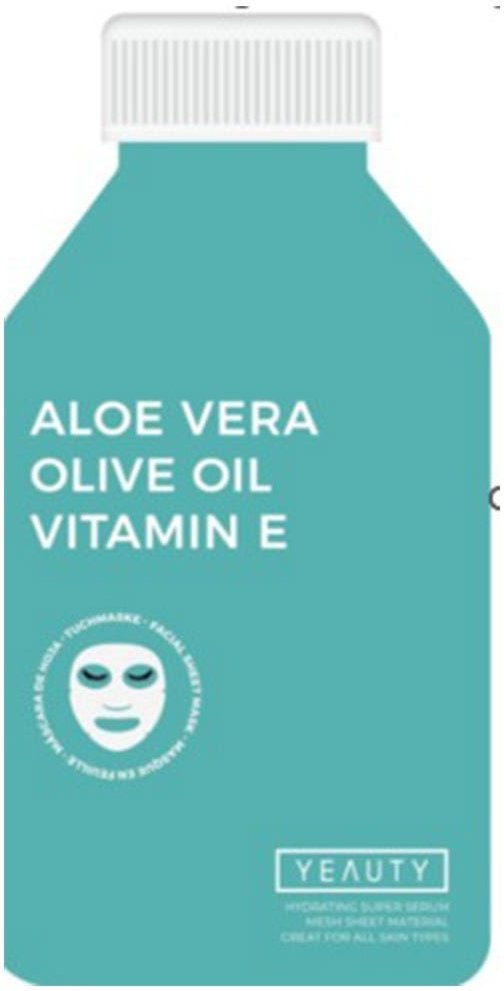 Yeauty Tuchmaske Aloe Vera-Olive Oil-Vitamin E