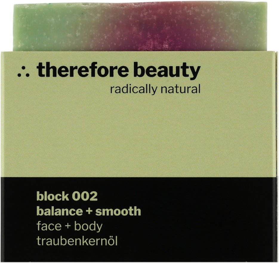 therefore beauty block 002 balance + smooth Seife 100 g