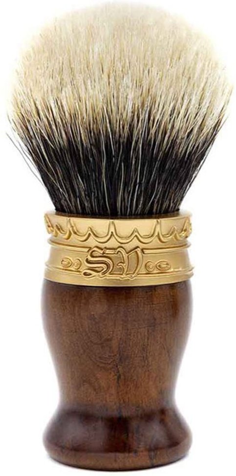 Saponificio Varesino Shaving Brush - Pewter / Tuhya Briar handle