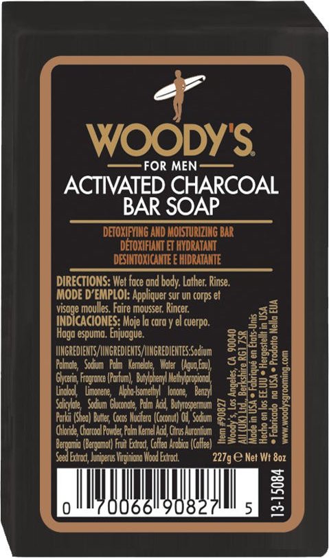 Woody's Black Charcoal Soap 227 g