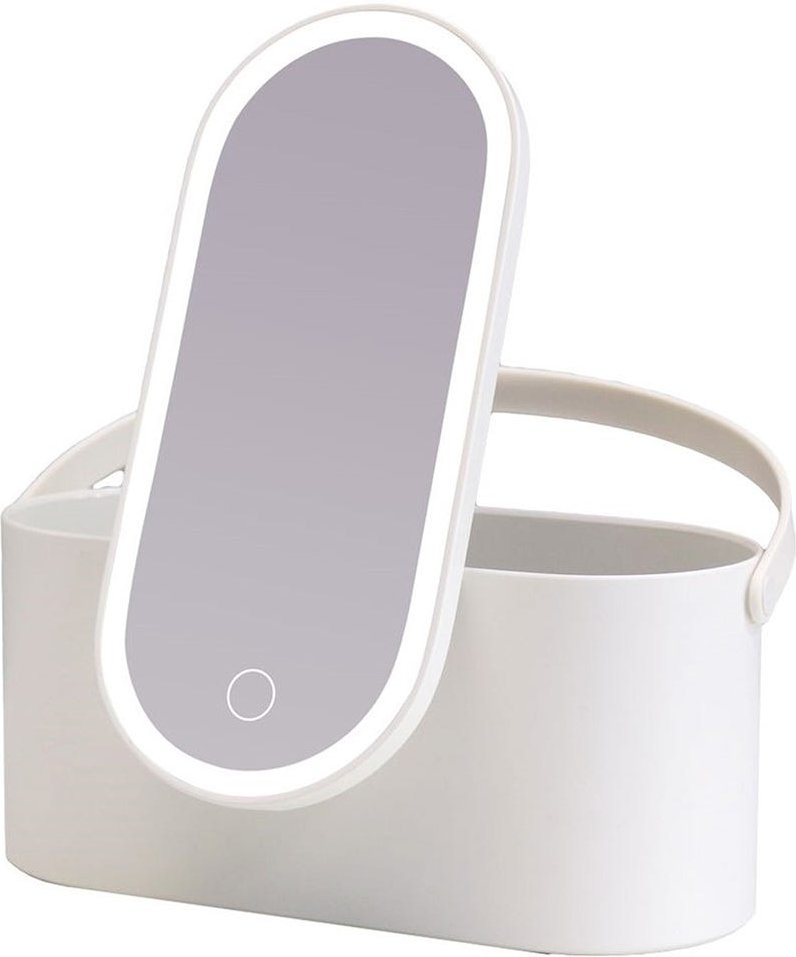 Ailoria Beautycase mit dimmbarem LED Spiegel Weiß