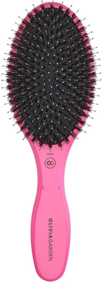 Olivia Garden CARE OVAL Boar & Nylon Bristles Pink