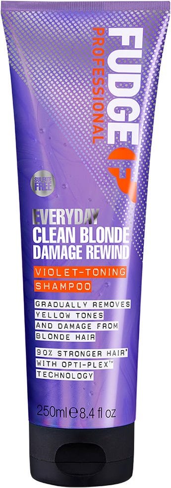 Fudge Clean Blonde Damage Rewind Violet-Toning Shampoo 250 ml