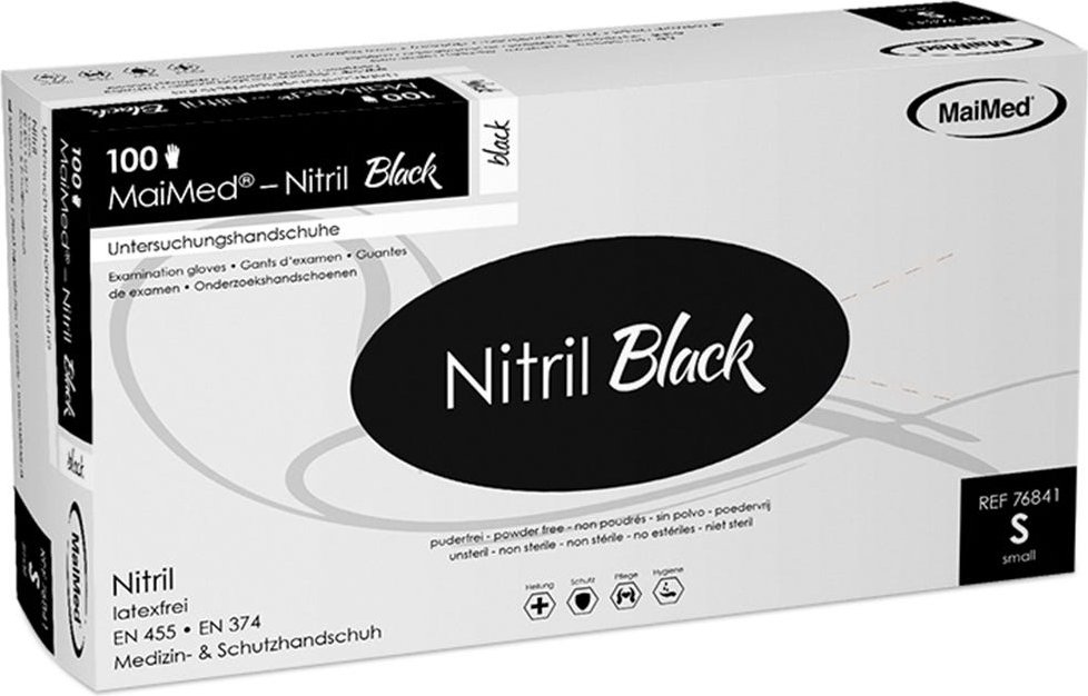 MaiMed Nitril Black 100 Stück Gr. S