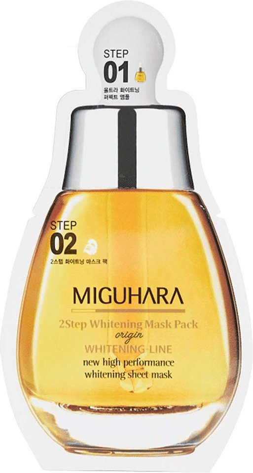 Miguhara 2 Step Whitening Mask Pack Origin