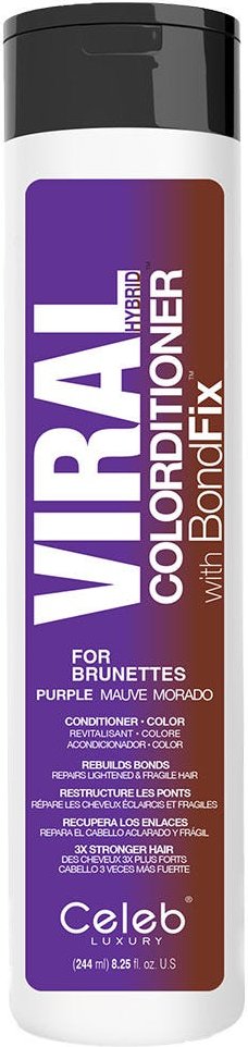 Celeb Viral Purple For Brunette Colorditioner 244 ml