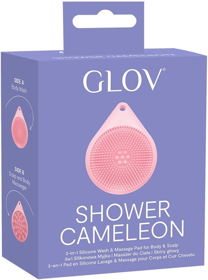 GLOV 3-in-1 Silicone Wash & Massage Pad Pink