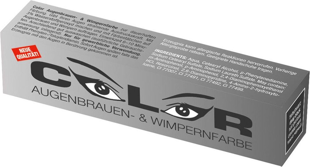 Comair Color Augenbrauen- und Wimpernfarbe tiefschwarz 15 ml