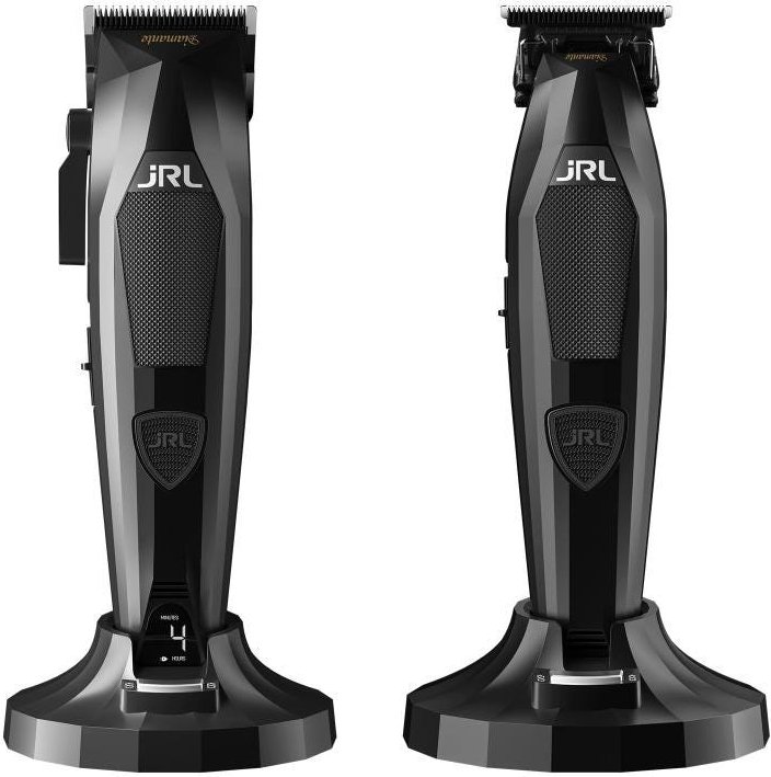 JRL Professional Diamante Clipper & Trimmer Combi Kit Schwarz