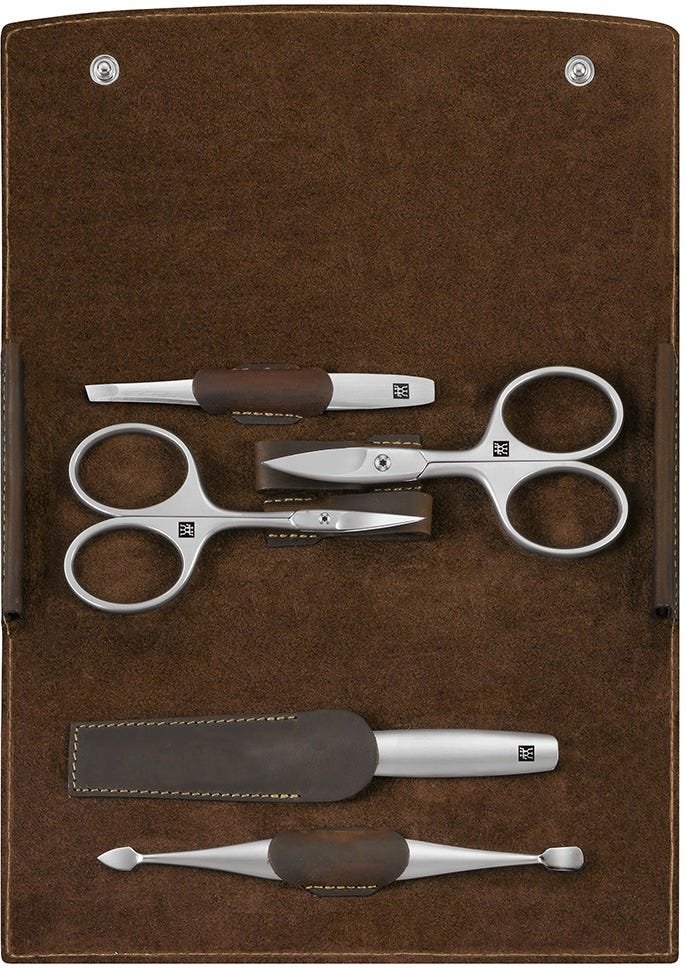 Zwilling Premium Maniküre Set 5-teilig in Braun