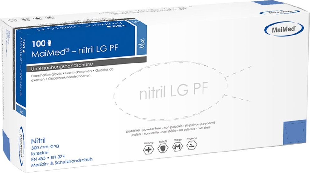 MaiMed Vinylhandschuhe Transparent 100 Stück Gr. XL