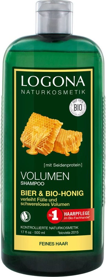 LOGONA Volumen Shampoo Bier & Bio-Honig 500 ml