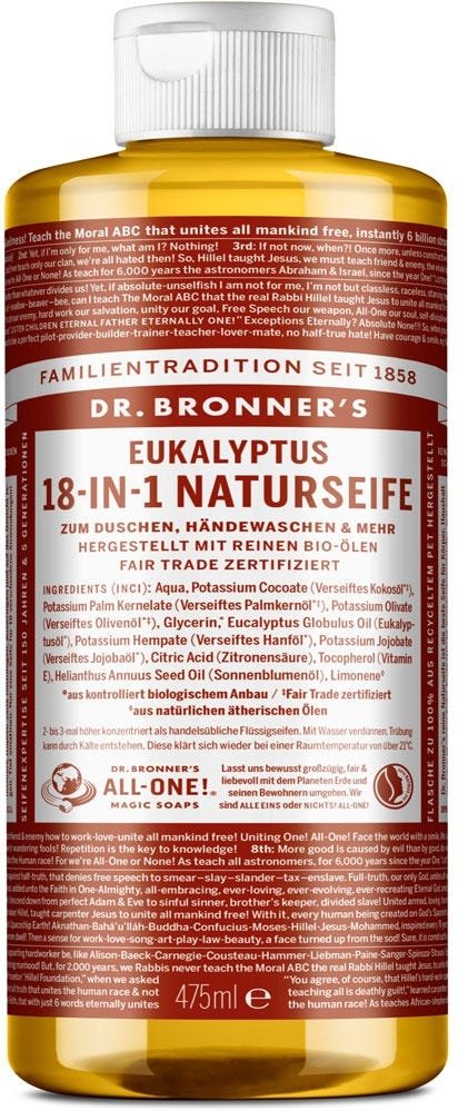 Dr. Bronner's 18-in-1 Naturseife Eukalyptus 475 ml