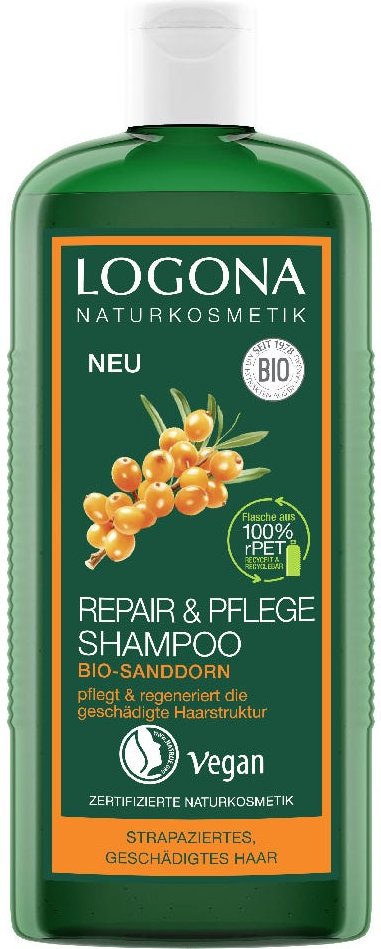 LOGONA Repair & Pflege Shampoo Bio-Sanddorn 250 ml