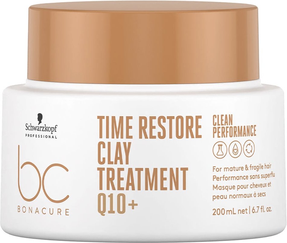 Schwarzkopf BC Bonacure Q10+ Time Restore Clay Treatment 200 ml