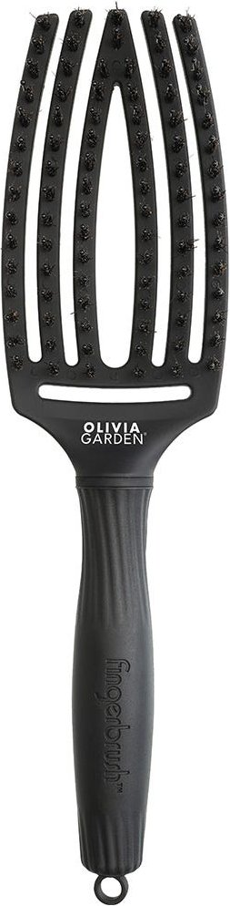 Olivia Garden Fingerbrush Combo M Full Black