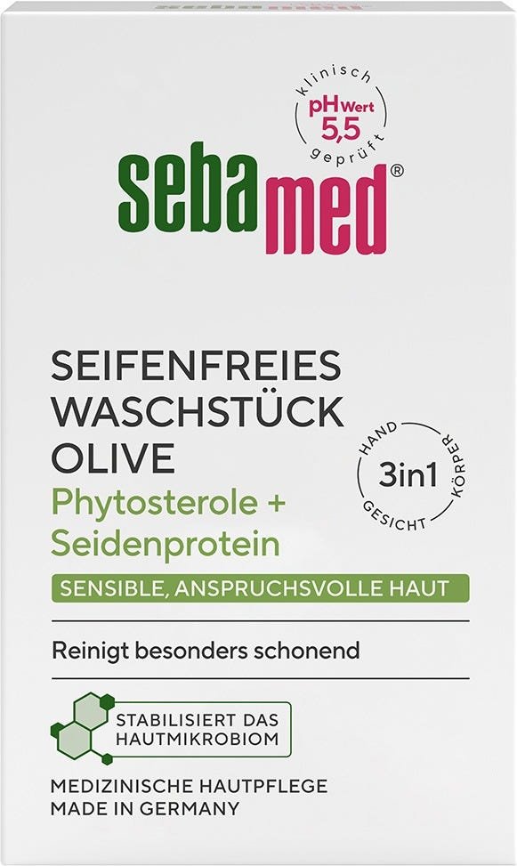 sebamed Seifenfreies Waschstück mit Olive 150 g