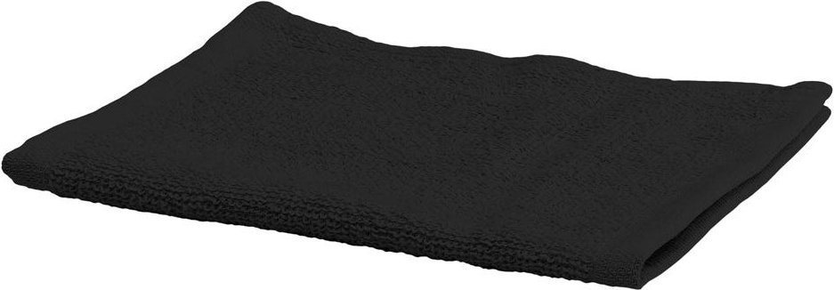 Le Coiffeur Frottee-Gesichtstuch 30x15 cm, schwarz