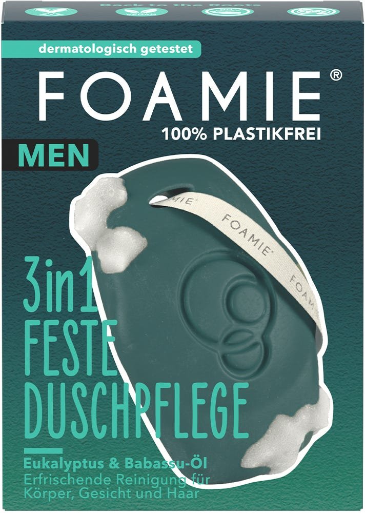 FOAMIE Men 3in1 Feste Duschpflege Back to the roots