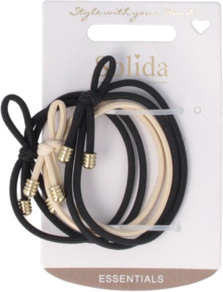 Solida Haargummi mit Schleife mehrfarbig 3 Stück