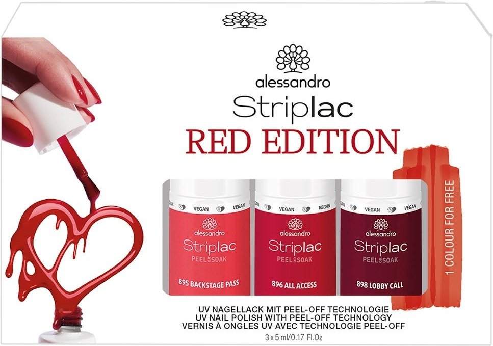 alessandro Striplac FARBSET RED COLLECTION Geschenkset
