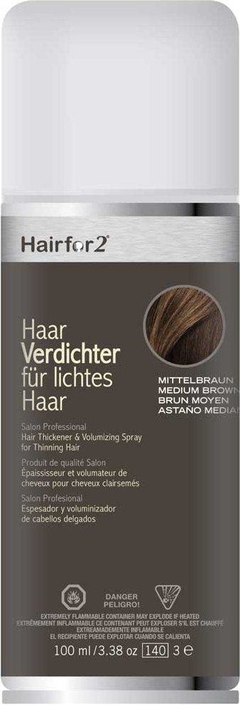 Hairfor2 Haarauffüller Mittelbraun 100 ml