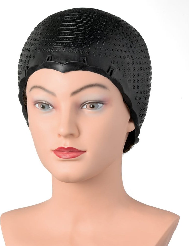 Comair Strähnenhaube Thermoplastik schwarz